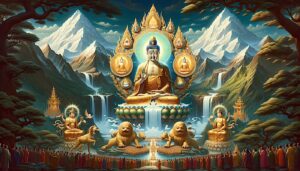 2 Buddhas two mountains and water springsBuddha Weekly 1