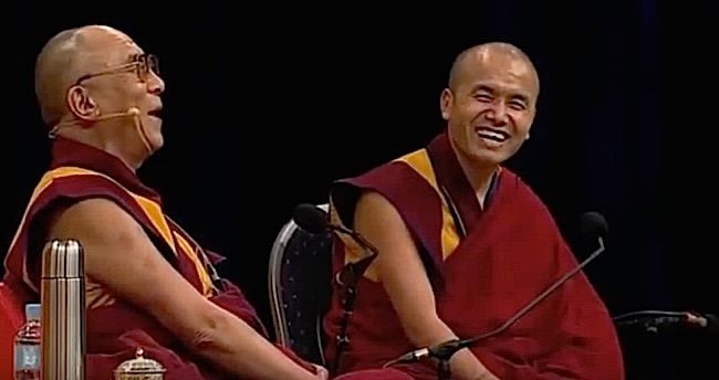 The Dalai Lama teaches by doing. Every teaching is liberally punctuated with the Dalai Lama's infectious, irresistible laughter.