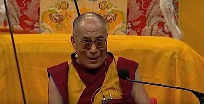 The Dalai Lama in Australia teaching by example. He laughs at every opportunity.