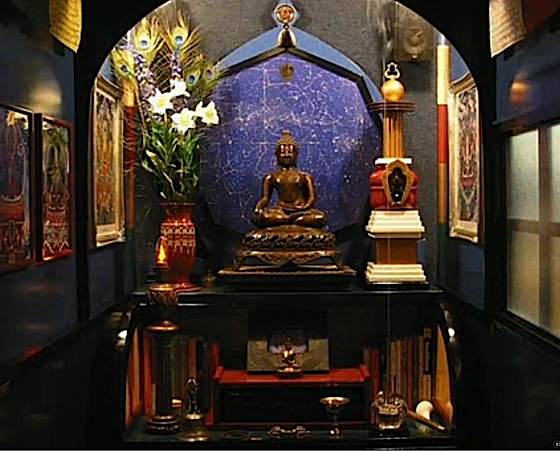 Buddha Weekly 0A home shrine can also be elaborate a lifes work in a dedicated room