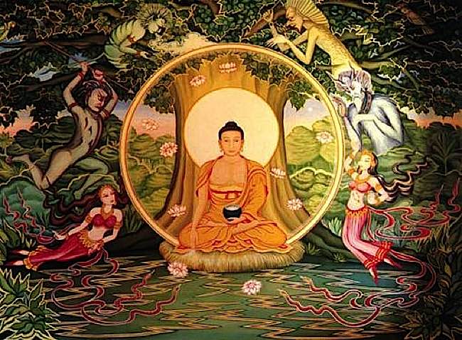 Buddha Weekly Shakyamuni under bodhi tree Buddhism