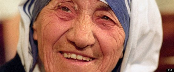 Mother Teresa, famous for her laugh, always left people feeling "happier."