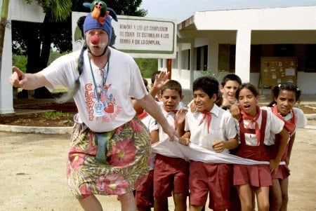 The real-life Patch Adams demonstrated the real healing power of laughter and compassion.