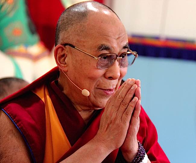 The Dalai Lama protested chicken cruelty and slaughter by a major food franchise.