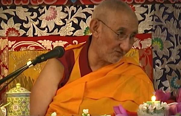 Ribur Rinpoche teching.