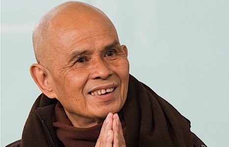 Buddha Weekly Thich Nhat Hanh smiling hands clasped Buddhism