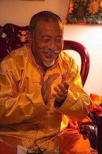 Zasep Rinpoche always has a warm smile for visitors and students.