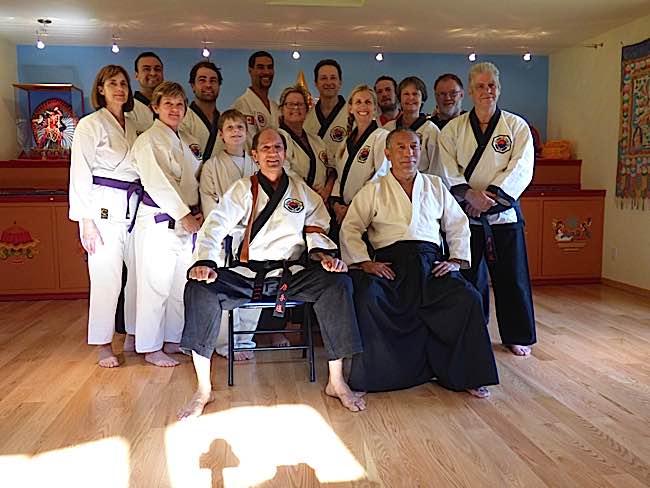 Zasep Rinpoche and his students from Australia who helped build a retreat centre in Nelson, B.C. Canada.