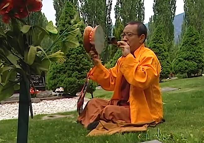 Buddha Weekly Chod Practice in cemetary with drum Zasep Tulku Rinpoche Buddhism