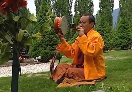 Buddha Weekly Rinpoche Zasep with Chod Drum in Cemetary Buddhism