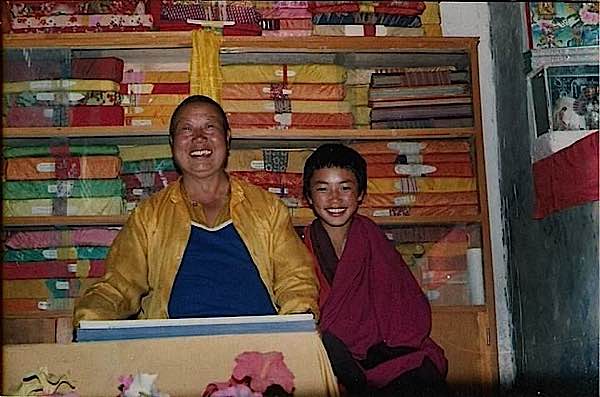 Buddha Weekly Chaphur Rimphoche as boy and His Eminence Bongya Rinpoche Buddhism