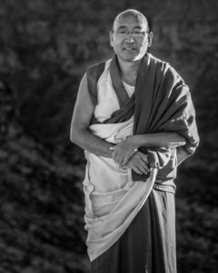 Geshe Sherab bw portrait