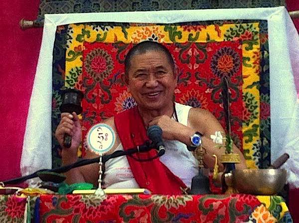 Buddha Weekly H.E. Garchen Rinpoche at Teachings Spins Wheel from Galgamani Buddhism