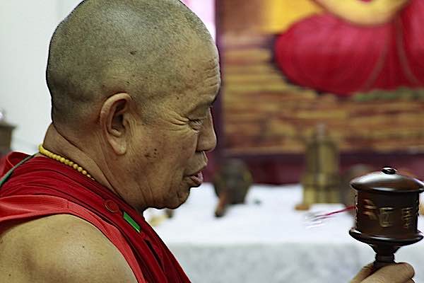 Buddha Weekly H.E. Garchen Rinpoche visits Galgamani spins wheel Buddhism