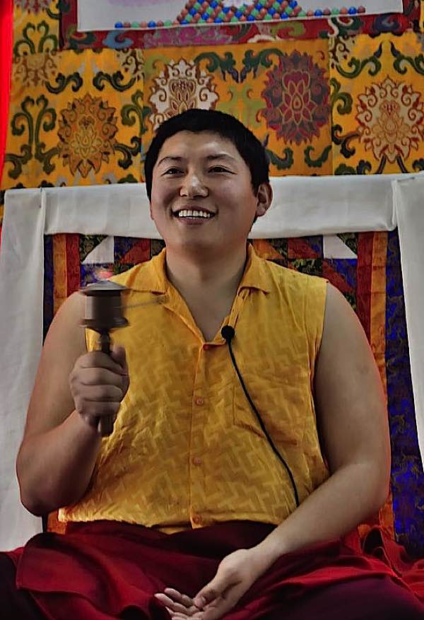 Buddha Weekly Phackchock Rinpoche with Wheel at Teaching Galgami Art Project Buddhism