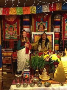 Buddha Weekly Lama Dr. Shannon Young teaching with her teacher Dzogchen Khenpo Choga Rinpoche Buddhism