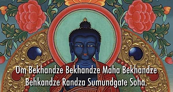 Buddha Weekly Medicine Buddha and Mantra dark Buddhism