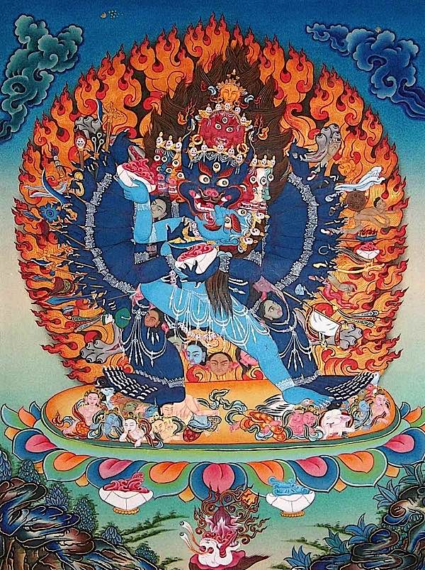 Buddha Weekly Yamantaka with consort yabyum Buddhism