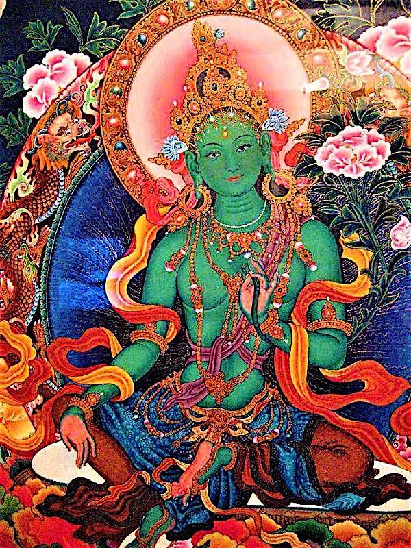 Buddha Weekly Green Tara Bodhisattva Savior from fears buddha Buddhism