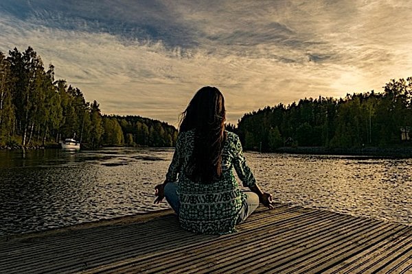 Buddha Weekly Meditating on dock Buddhism