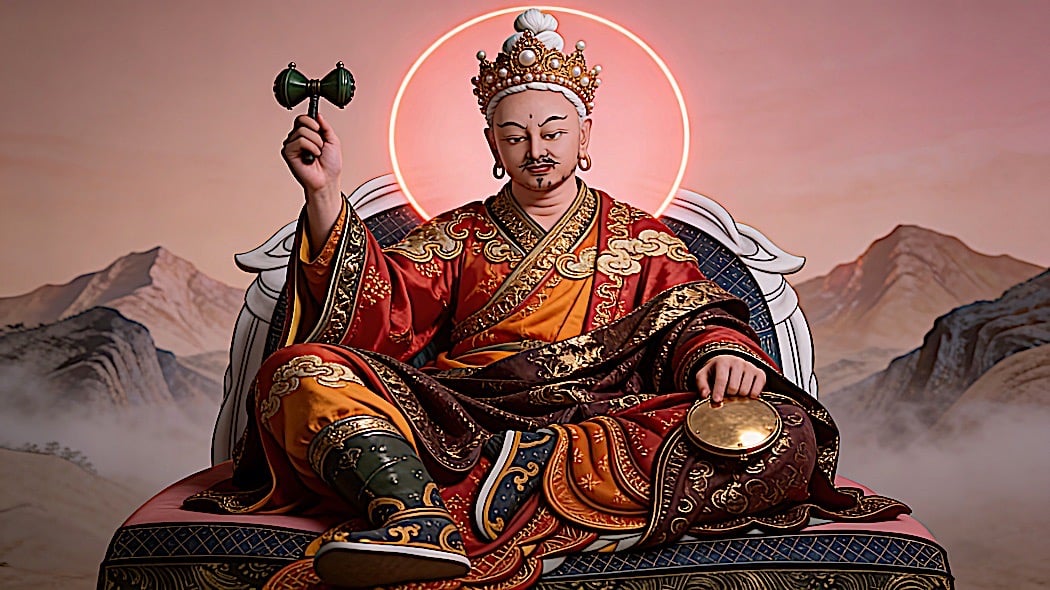 8 Guru Rinpoche Manifestations and Mantras Tibetan & Sanskrit | Padmasambhava’s 10th Day Practices 12 6. Guru Pema Gyalpo 20Buddha Weekly
