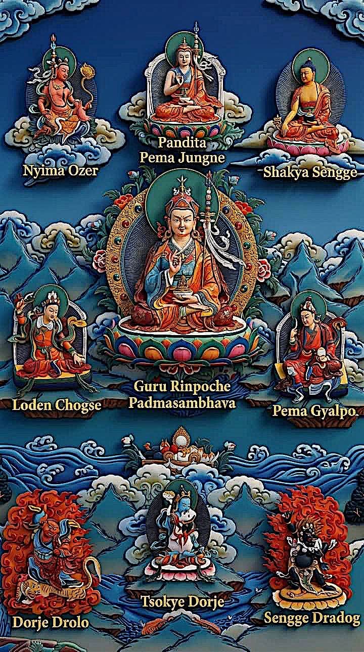 8 Guru Rinpoche Manifestations and Mantras Tibetan & Sanskrit | Padmasambhava’s 10th Day Practices 3 8 Manifestations of Guru RinpocheBuddha Weekly