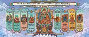 8 Manifestations of Padmasambhava infographicBuddha Weekly