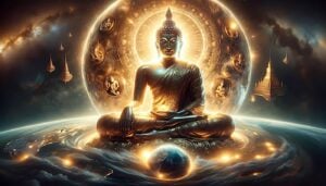 9 Buddha miraculously grows to the size of the earth reaching the highest heavenBuddha Weekly 1