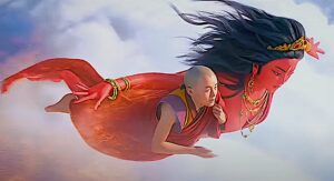 After his good deed Kushali is taken by Vajrayogini to Kechara Keajra Pureland from 3Gems Band music video with her 8 lines of praise in SanskritBuddha Weekly