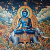 Akshobhya Buddha©BuddhaWeekly 63 1800