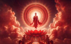 Amitabha decending from Heaven buddhaWeekly upscaled 91