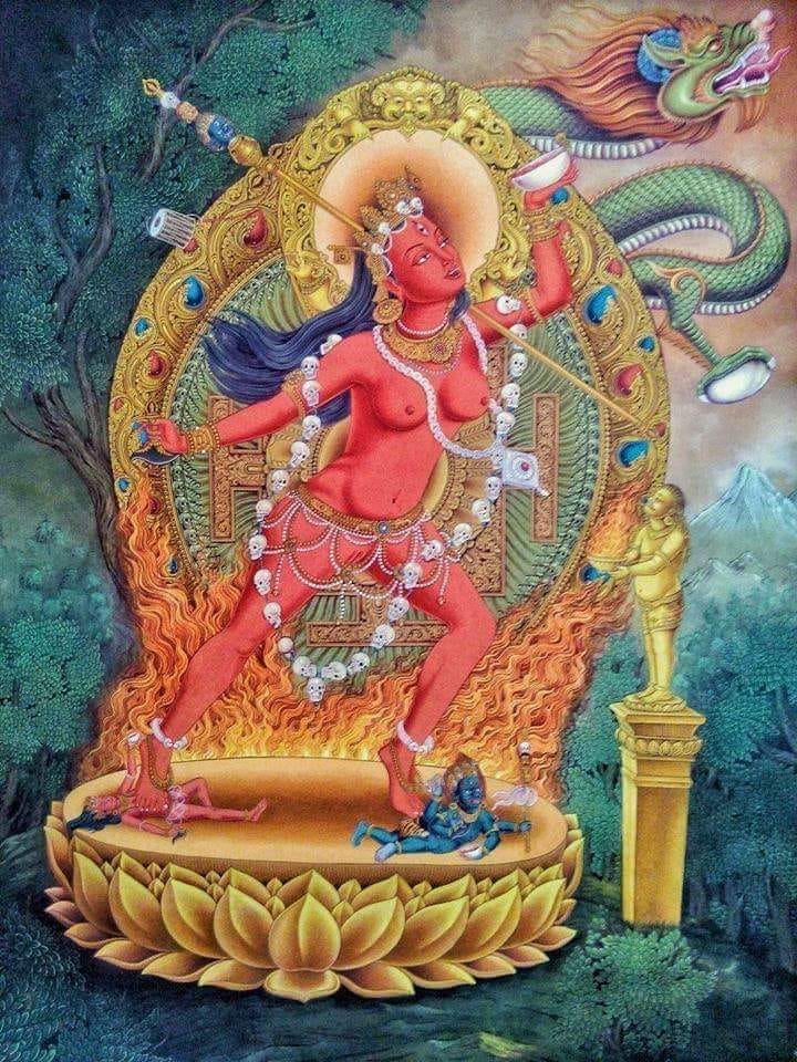 Beautiful modern Vajrayogini painting