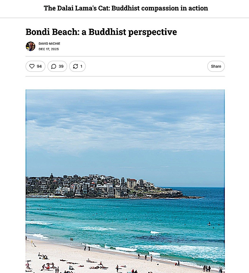 Bondi Beach a Buddhis Perspective David Michie feature imageBuddha Weekly