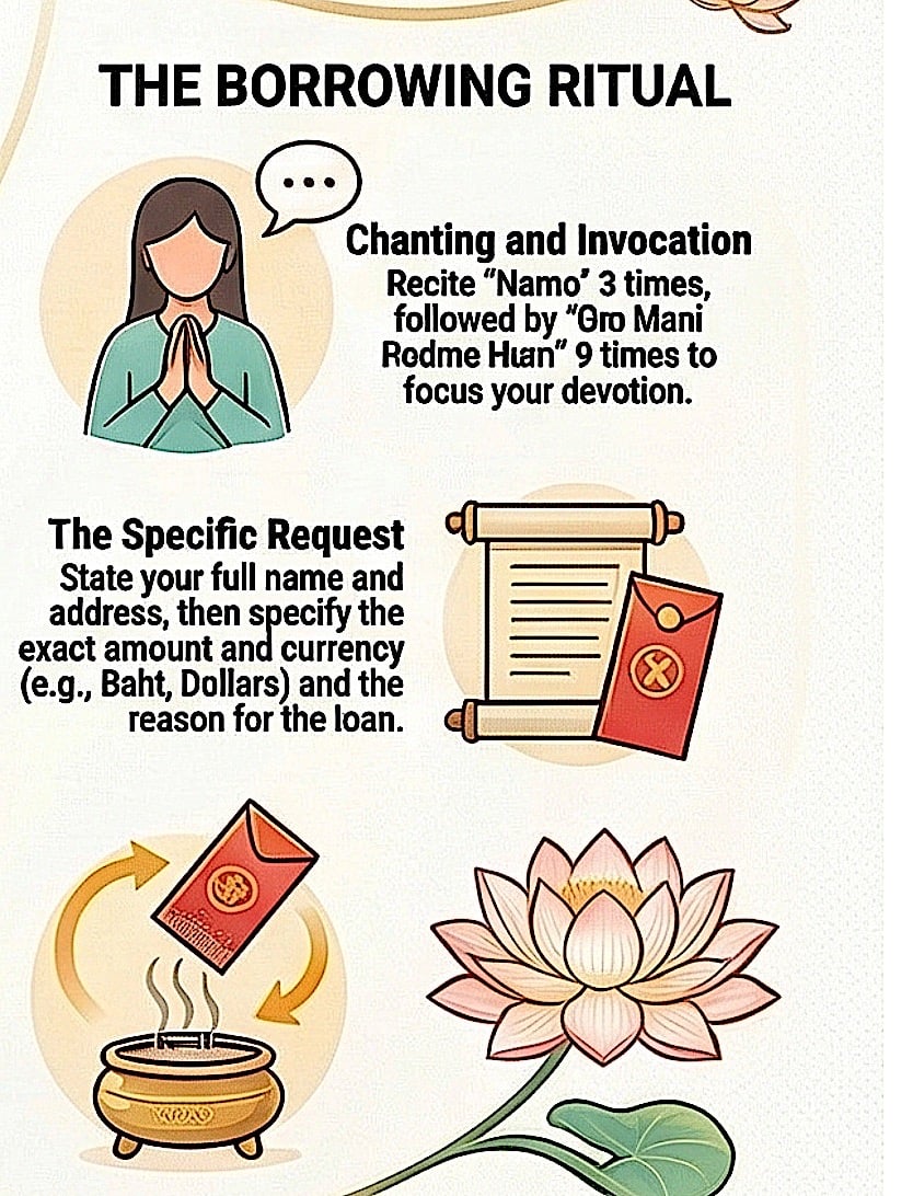 Borrowing formalities ritual Goddess Guanyins Money Borrowing Day 2026Buddha Weekly 1