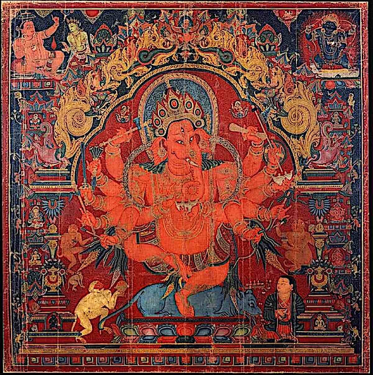 Buddha Weekly 12 Armed Ganapti Ganesha Buddhism