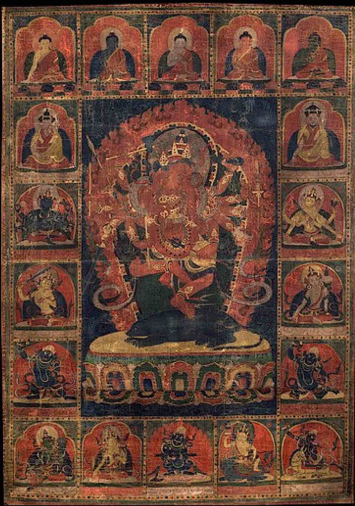 Buddha Weekly 12 armed Maha Rakta Ganapati in the Rubin Museum collection Buddhism