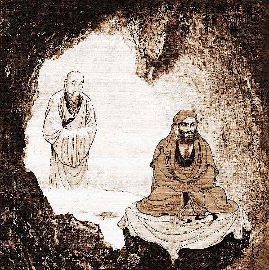 Buddha Weekly Bodhidharma in cave founder of Chan Buddhism