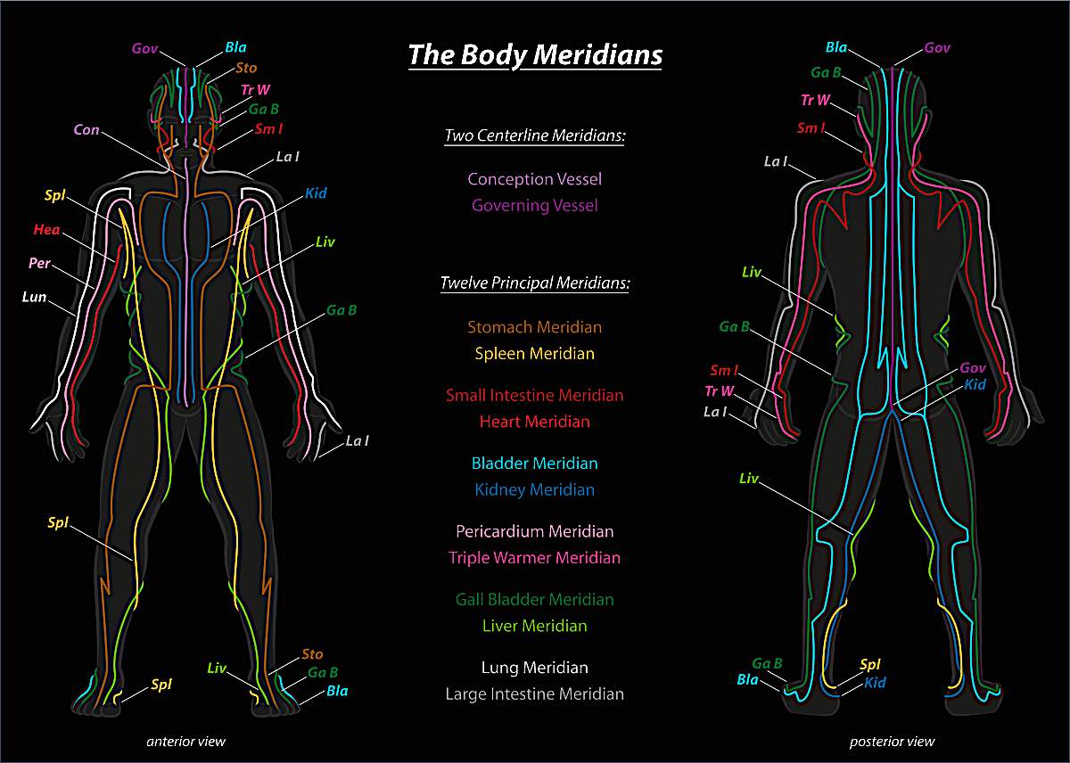 Buddha Weekly Body Meridians map acupuncture TCM Buddhism