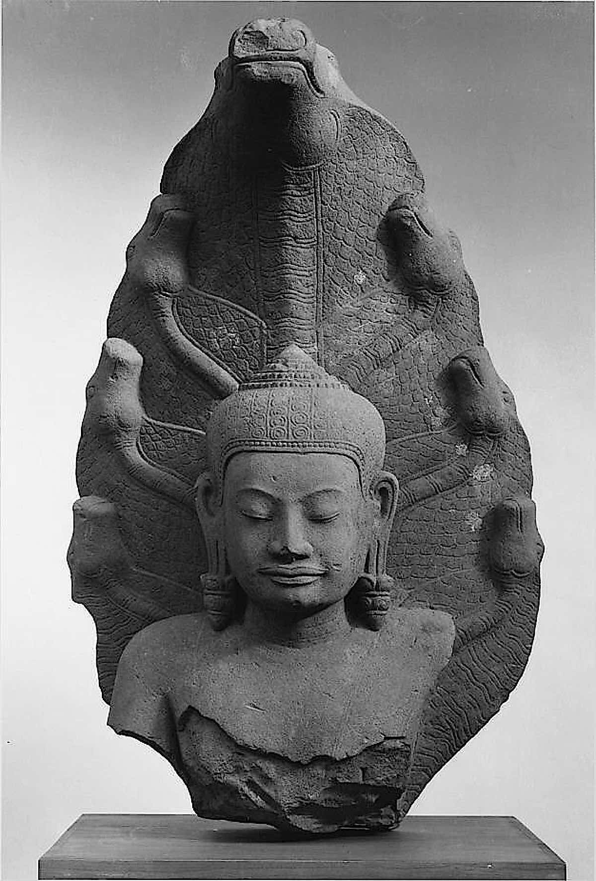 Buddha Weekly Buddha Protected by nine headed Naga public domain photo The Met Buddhism