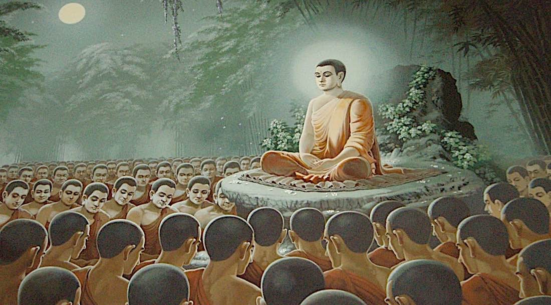 Buddha teaching.