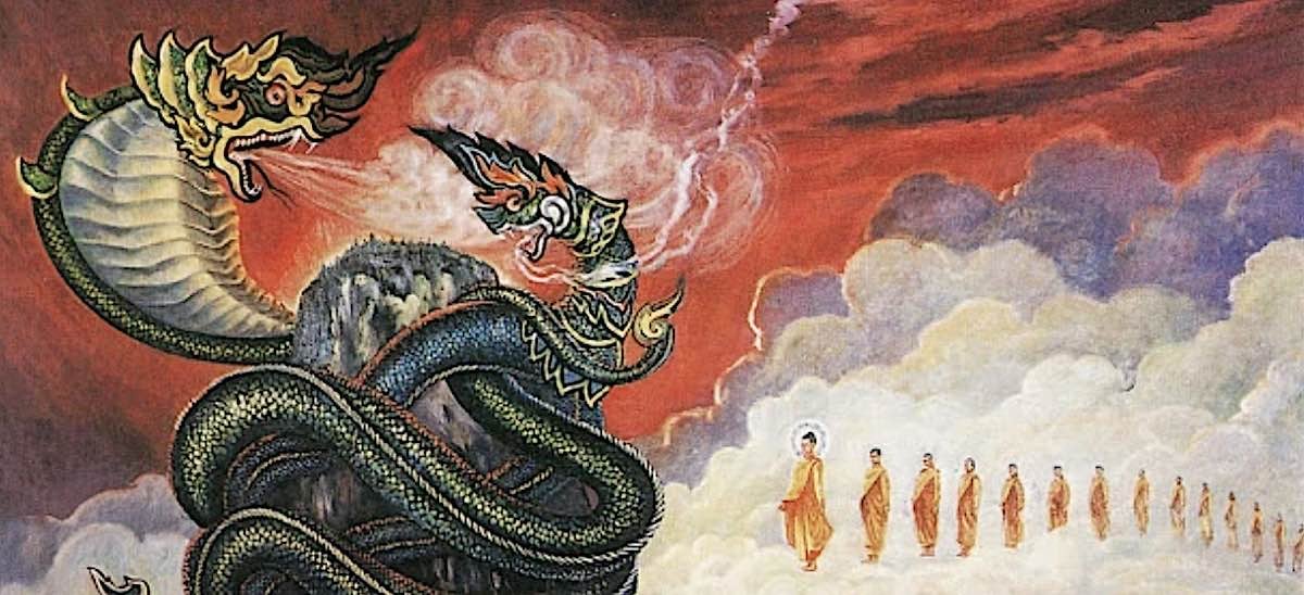 Buddha Weekly Buddha teaching the Dragon King Buddhism