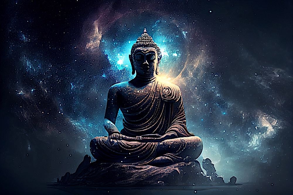 Buddha Weekly Cosmic Buddha Multiverse dreamstime 268427461 Buddhism