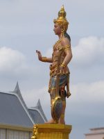 Buddha Weekly Dhrtarastra of the east king of the Gandharvas Guardian of Phra Meru Mas of Bhumibol Adulyadej Dhatarattha left side Buddhism