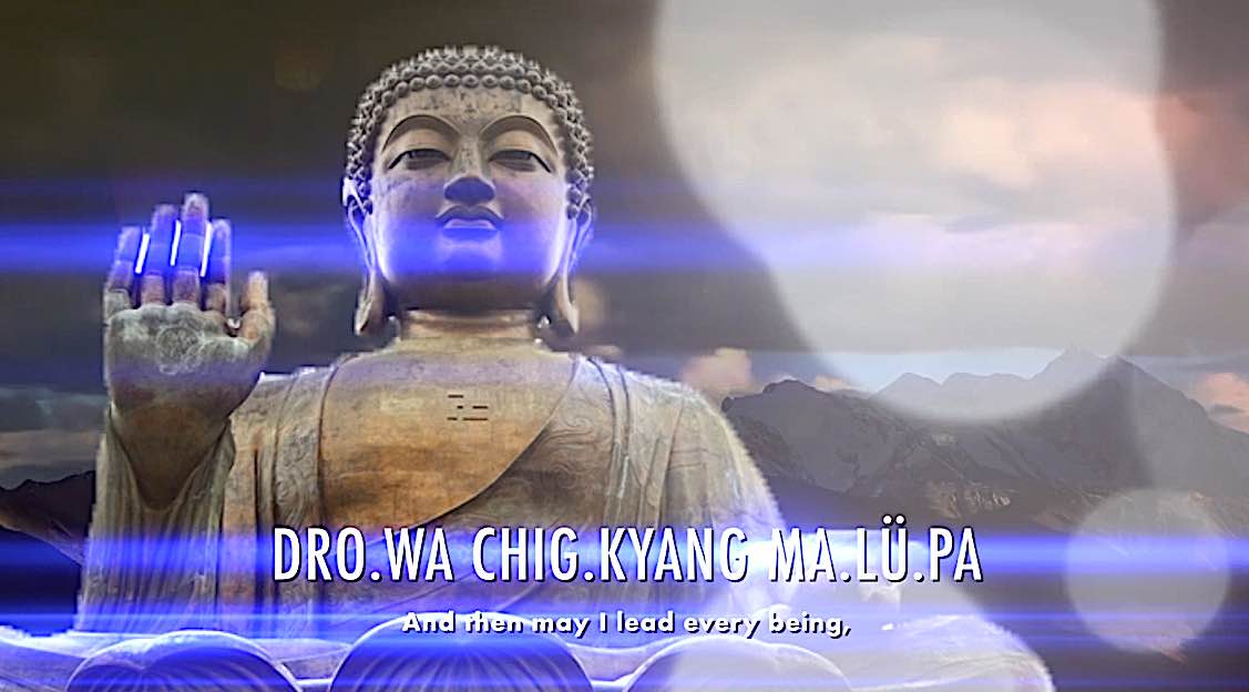 Buddha Weekly Dro wa chig kyang ma lu pa then may I lead every being Dedication of Merit Buddhism