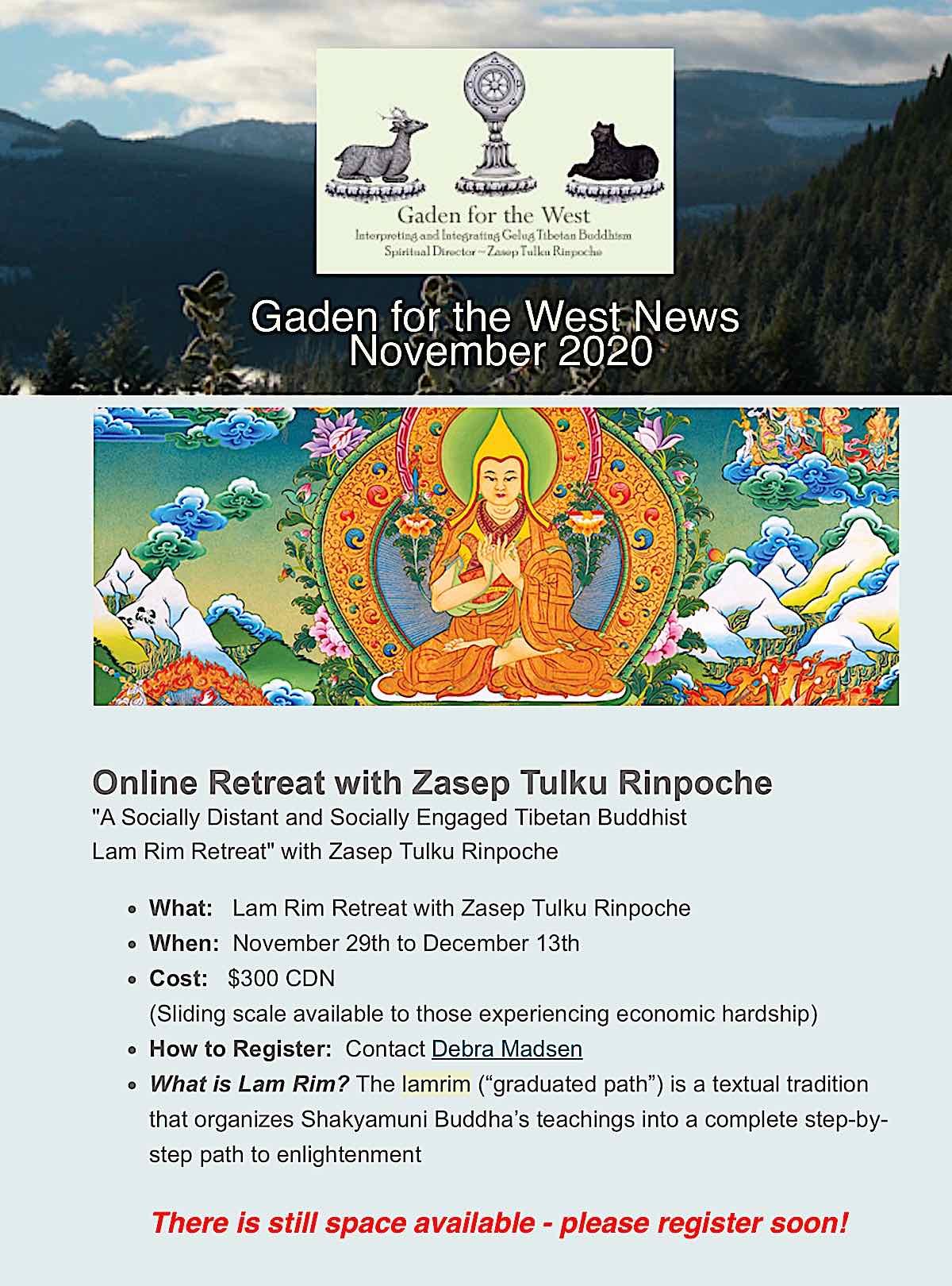 Buddha Weekly Gaden fro the West Lamrim Retreat Buddhism