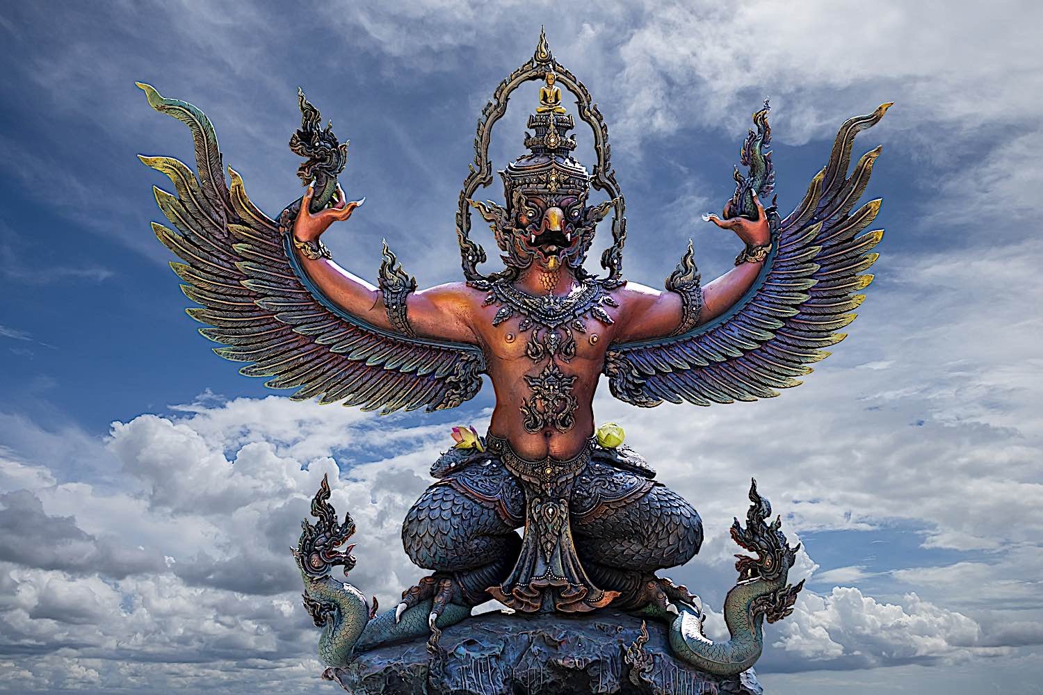 Buddha Weekly Garuda statue beautiful dreamstime l 183932841 Buddhism