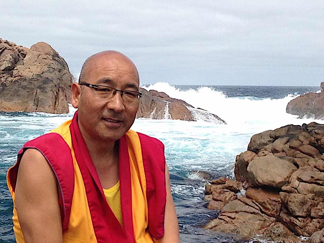 Buddha Weekly Geshe Sherab on ocean Buddhism