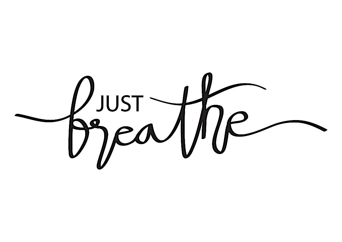 Jut Breathe красивый шрифтом. Peace of Mind красивым шрифтом. Just Breathe.