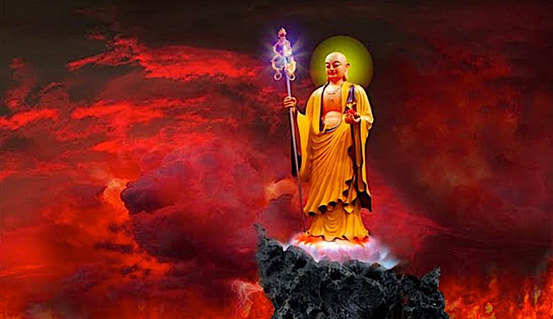 Kshitigarbha has been saving sentient beings — including beings suffering in the "hell realms" — for countless years.