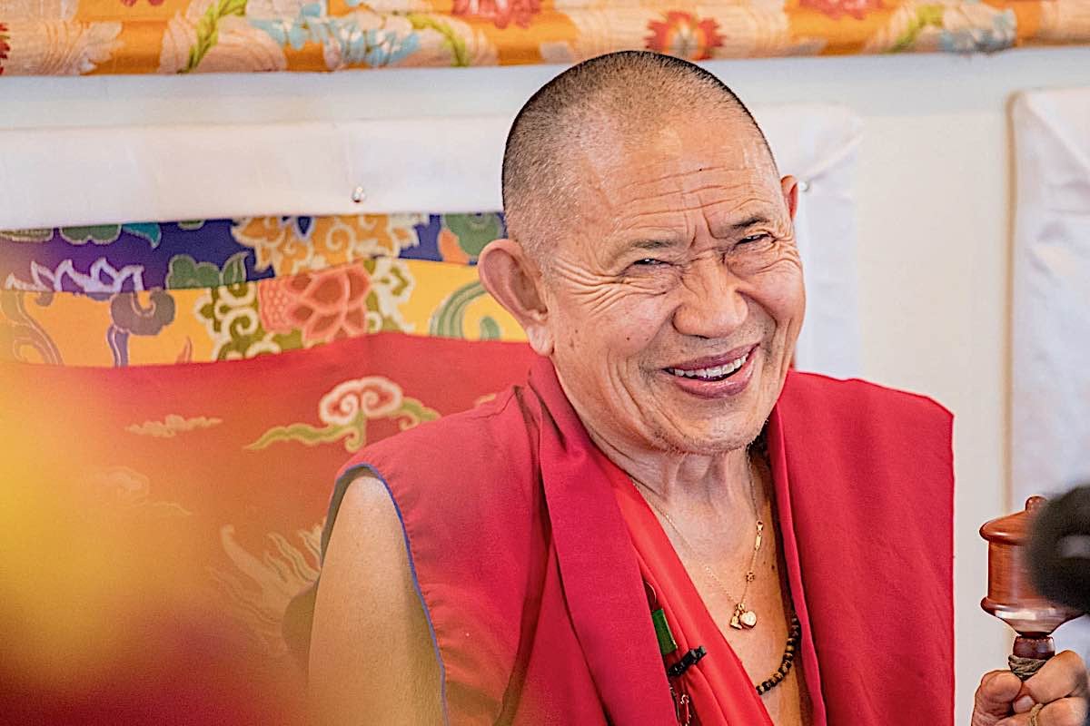 Buddha Weekly Kyabje Garchen RInpoche Photo horizontal smiling Buddhism